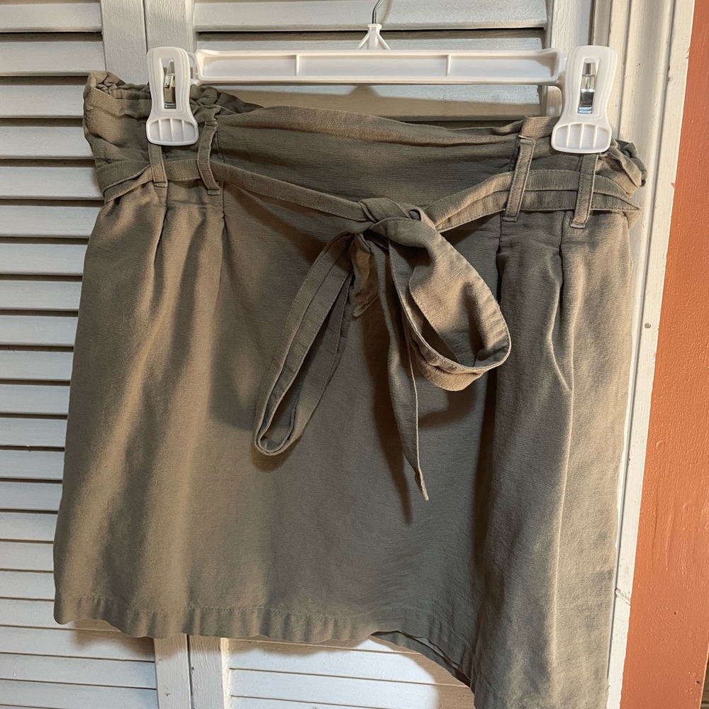 American Eagle Outfitters Olive Mini Skirt